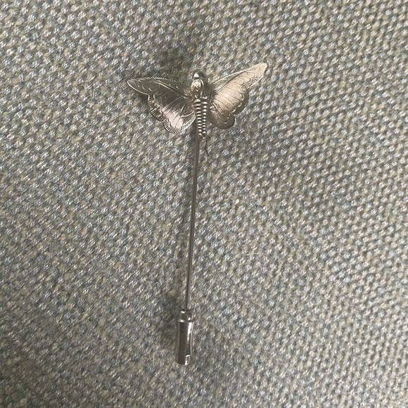 Vintage Butterfly Stick Pin - Picture 1 of 2